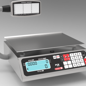 Báscula Precio Peso Total Torrey de Acero Inoxidable Display Tipo Torreta concapacidad de 40Kg - 0PCR40T-N