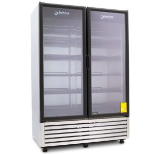 Refrigerador de acero inoxidable Imbera de puerta de vidrio con capacidad de 43
pies- VRD43