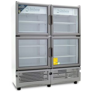 Refrigerador Exhibidor Imbera de 4 Puertas de Cristal con Capacidad de 35 pies y
Gabinete de Color Blanco - VRQ-35 4PC