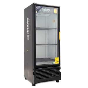 Refrigerador cervecero Imbera color negro de puerta de vidrio con capacidad de
320 botellas- CCV-320