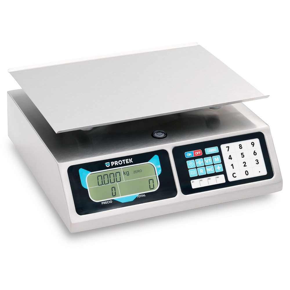 Báscula comercial Protek con capacidad de 20kg- BPK-20