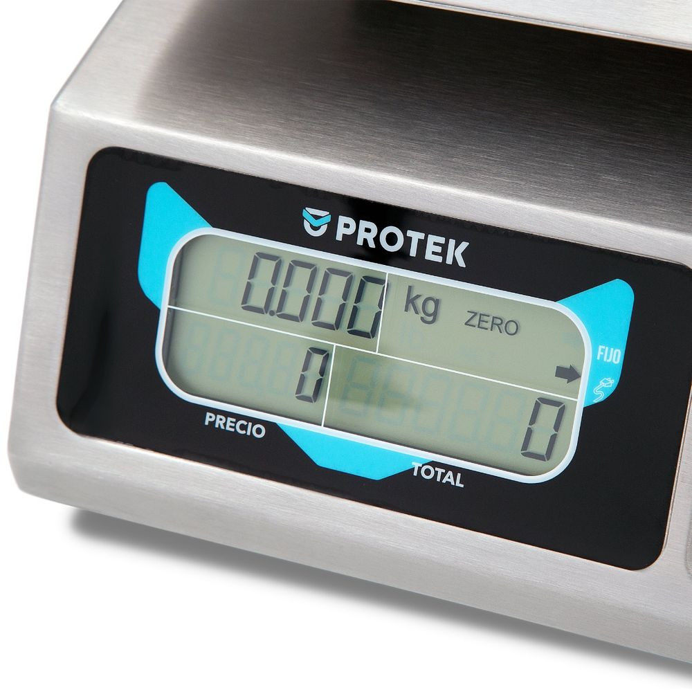Báscula comercial Protek con capacidad de 20kg- BPK-20 - Imagen 3