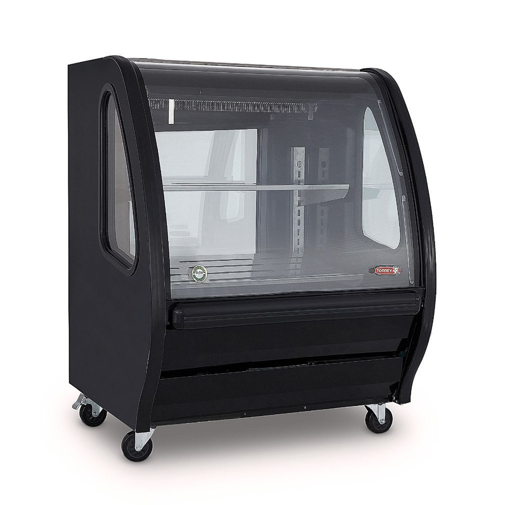 Vitrina delicatessen Torrey color negro de 1m de largo- TEM100N