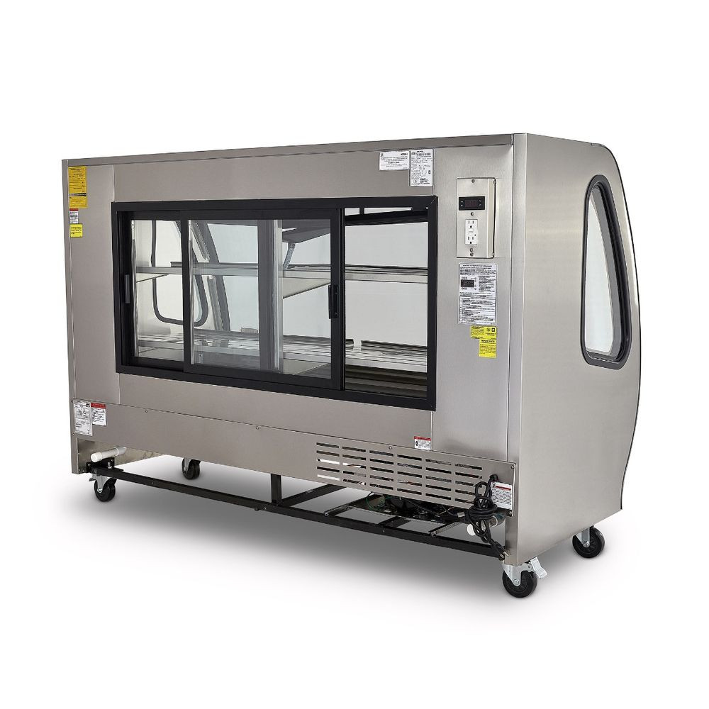 Vitrina delicatessen Torrey de acero inoxidable de 2m de largo- TEM200AI - Imagen 3