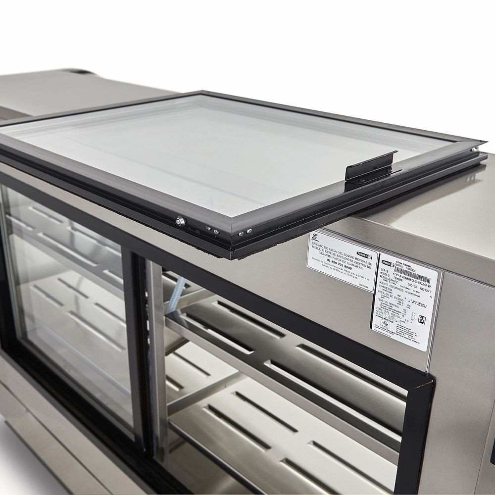 Vitrina delicatessen Torrey de acero inoxidable de 2m de largo- TEM200AI - Imagen 4