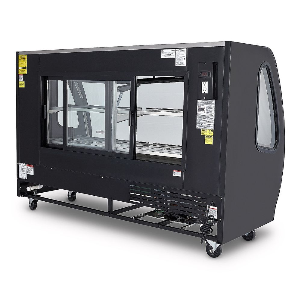 Vitrina delicatessen Torrey color negro de 2m de largo- TEM200N - Imagen 3