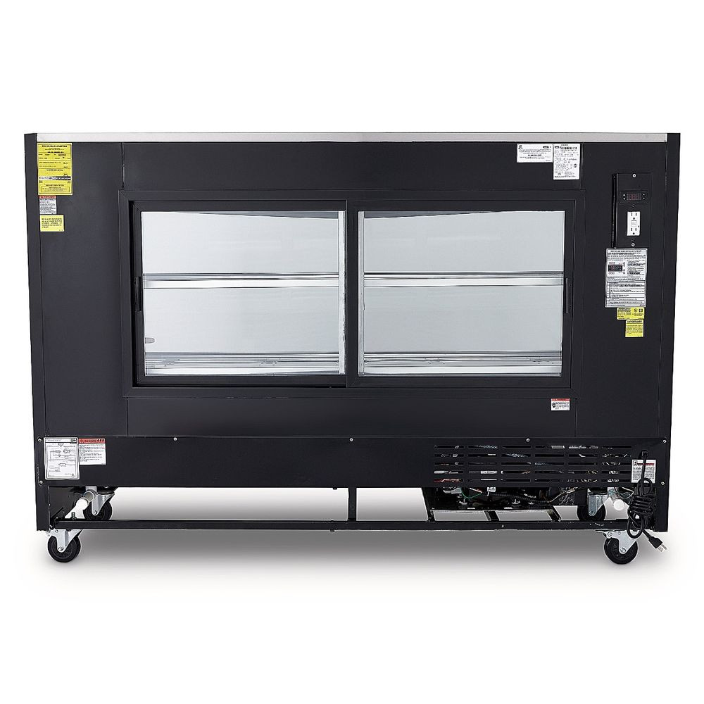 Vitrina delicatessen Torrey color negro de 2m de largo- TEM200N - Imagen 4