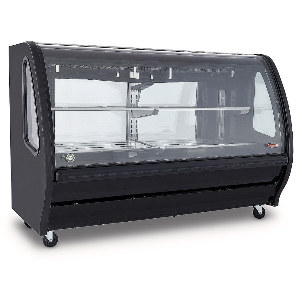 Vitrina delicatessen Torrey color negro de 2m de largo- TEM200N