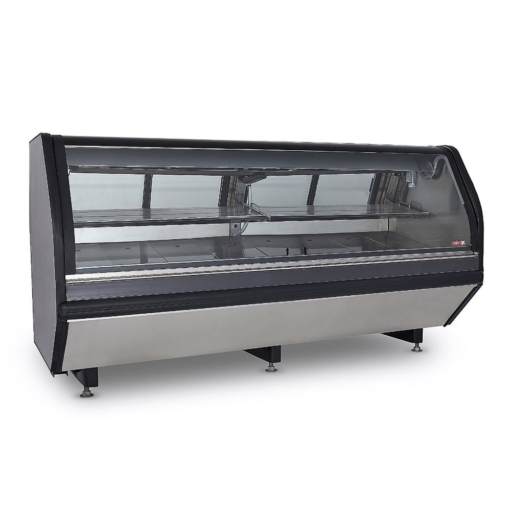 Vitrina carnicera Torrey de acero inoxidable de 2.5m de largo con vidrio frontal
abatible- TEC250LIFT-INOX