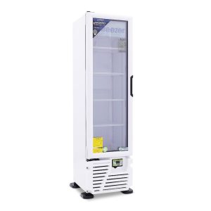 Congelador exhibidor Imbera de puerta de vidrio con capacidad de 8 pies y
gabinete color blanco- VFS-08