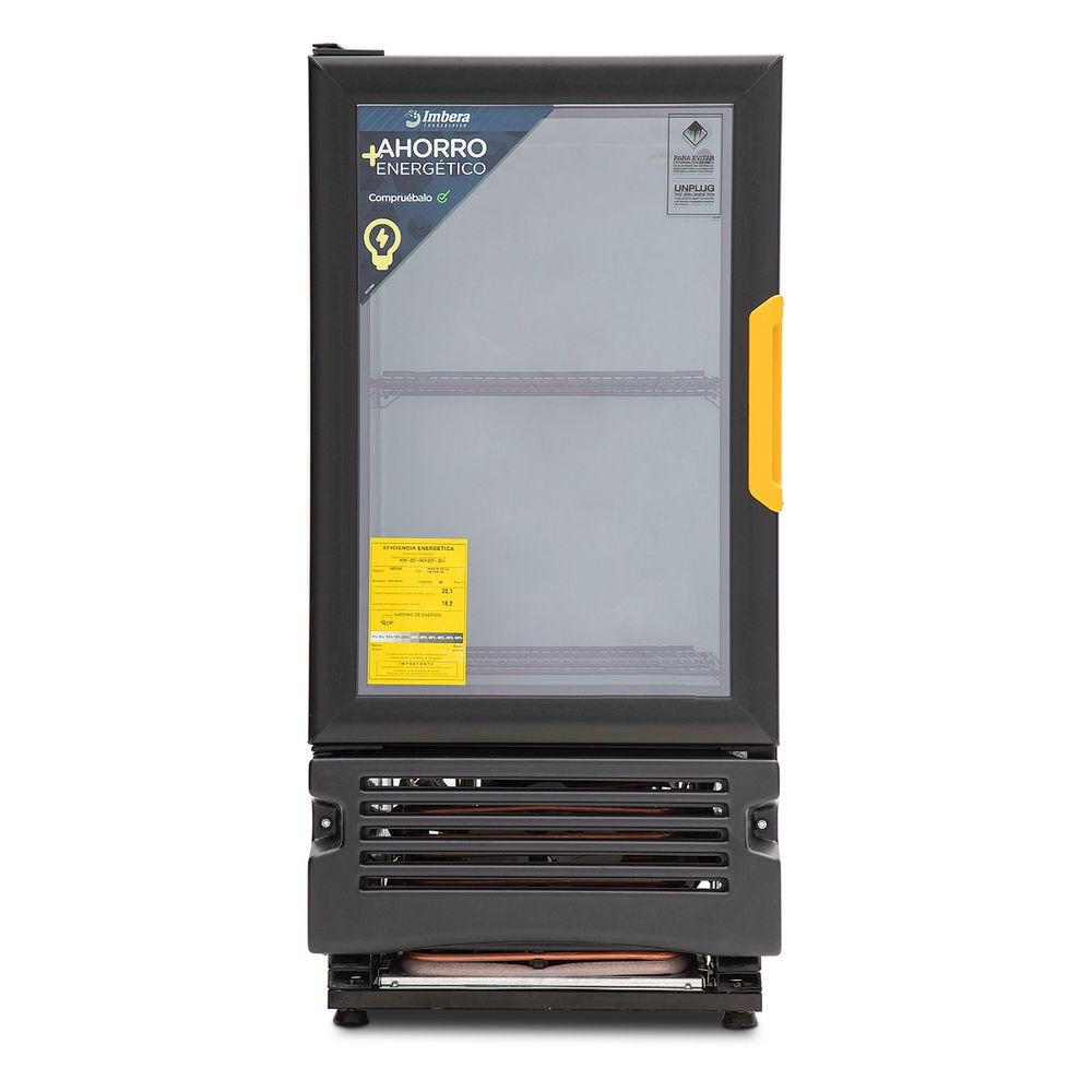 Refrigerador cervecero Imbera color negro de puerta de vidrio con capacidad de
72 botellas – CCV-72 - Imagen 2
