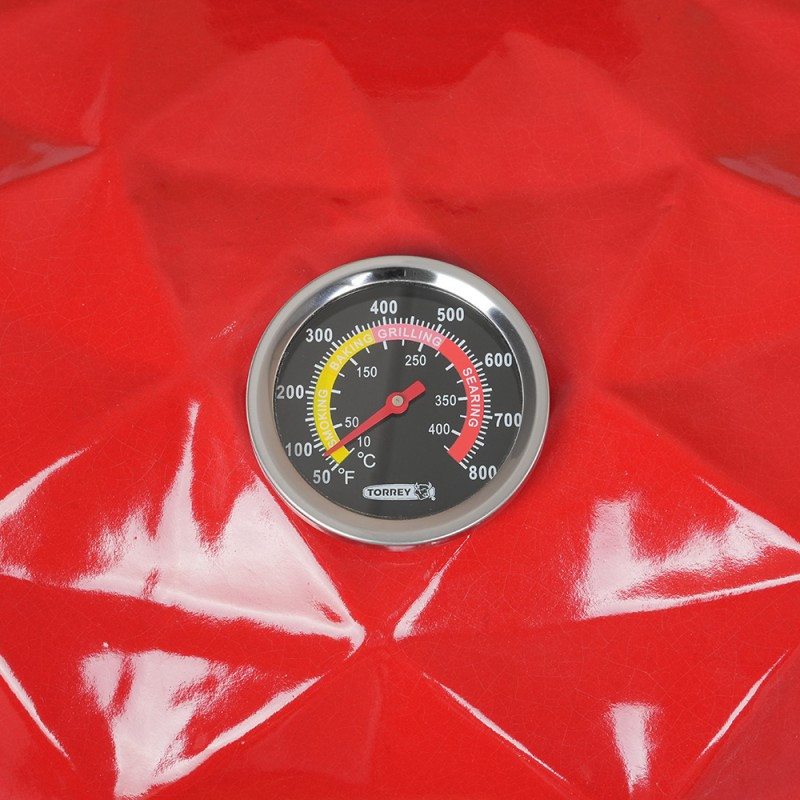 HORNO KAMADO CERAMICA MUL ROJO 21" - Imagen 3