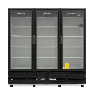 Refrigerador cervecero Imbera color negro de puerta de vidrio con capacidad de
1350 botellas- CCV-1350