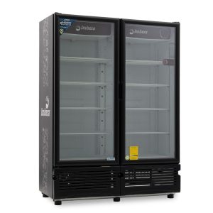 Refrigerador cervecero Imbera color negro de puerta de vidrio con capacidad de
900 botellas- CCV-900