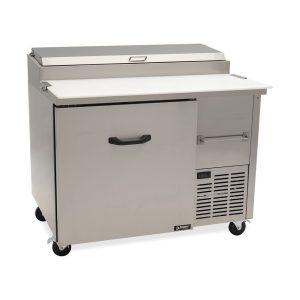 Mesa fría Imbera elaborada en acero inoxidable con mesa de trabajo sanalite y 6insertos – PTP10-F01