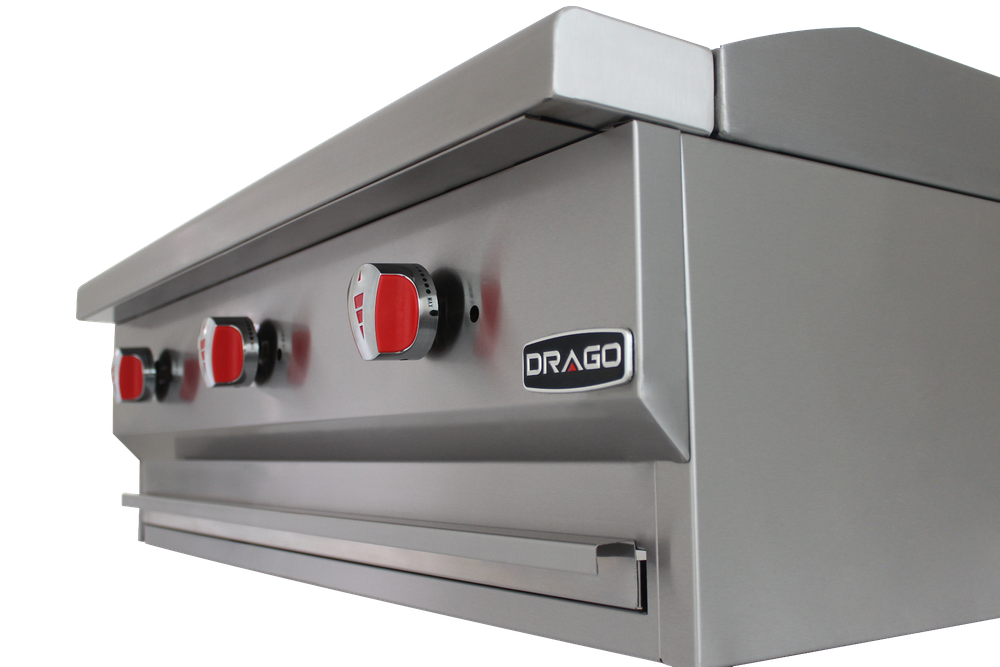 Asador a gas Drago con 3 quemadores y piedra volcánica- AG-3V - Imagen 4