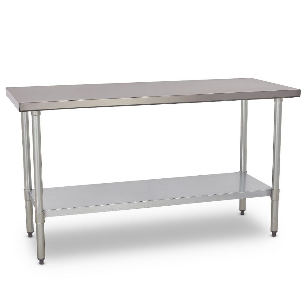 Mesa de Trabajo Multiusos Torrey con Cubierta de Acero Inoxidable – MAI 24x60