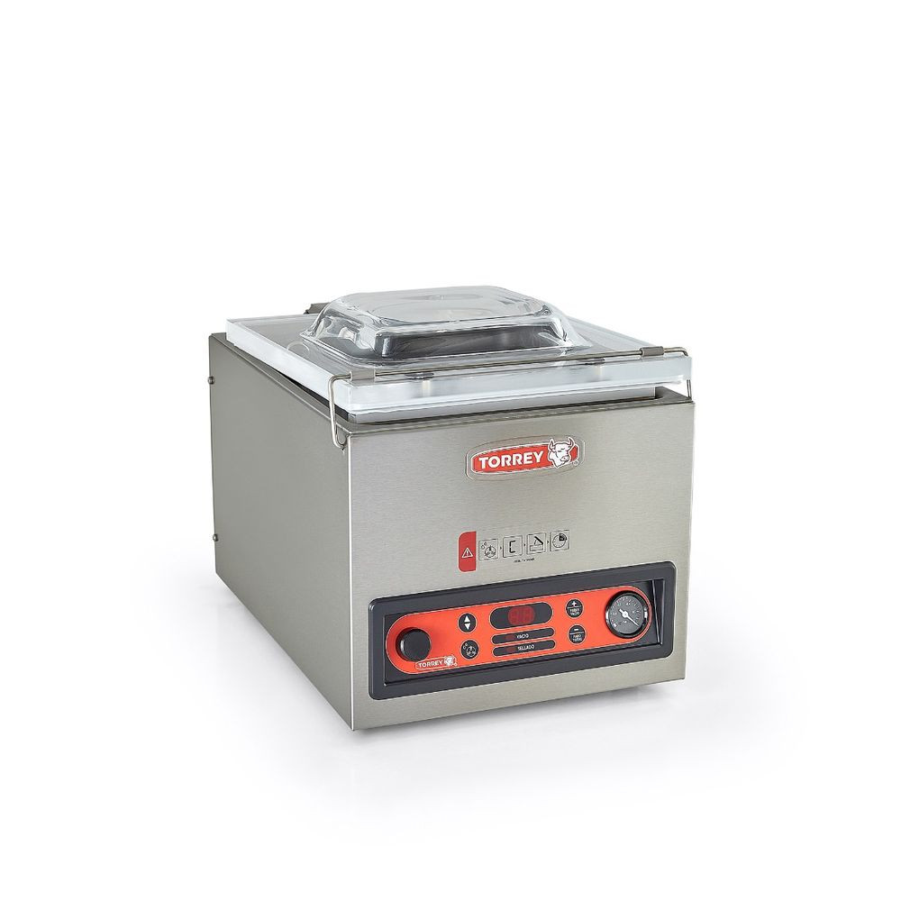 Empacadora al vacío Torrey de acero inoxidable para líquidos y sólidos- EVD-8