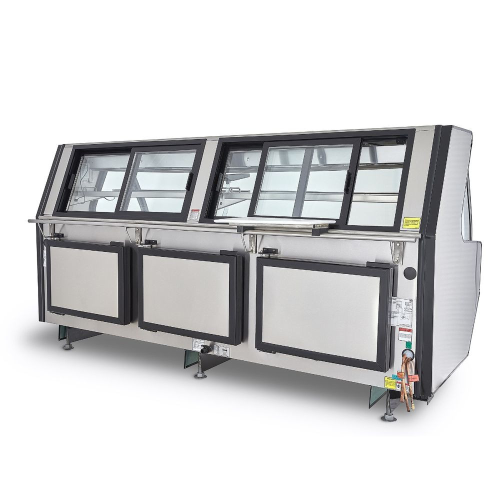 Vitrina carnicera modular Torrey de acero inoxidable de 2.5m de largo-
TEC250INOX - Imagen 3