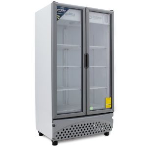 Refrigerador Exhibidor Imbera de 2 Puertas de Cristal con Capacidad de 26 pies y
Gabinete de Color Blanco - VR-26 2PC