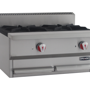 Parrilla a gas Drago línea slim de 2 quemadores- CG-20-SLIM