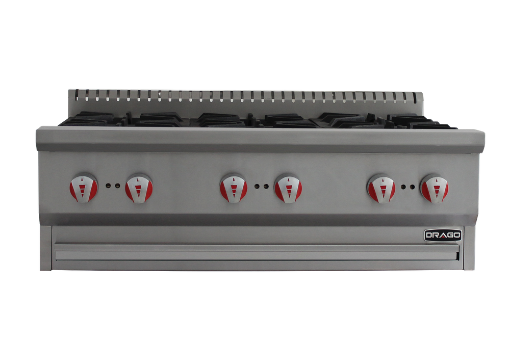 Parrilla a gas Drago de 6 quemadores- CG-60 - Imagen 2