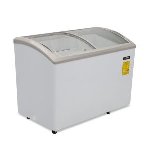 Congelador horizontal Imbera con tapa deslizable de vidrio curvo con capacidad
de 10 pies – HF10 ST