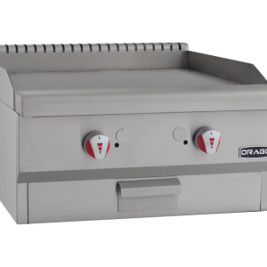 Plancha silver a gas Drago de 2 quemadores- PG-2