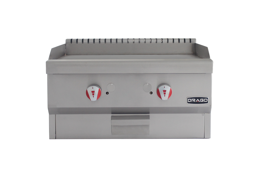 Plancha silver a gas Drago de 2 quemadores- PG-2 - Imagen 2