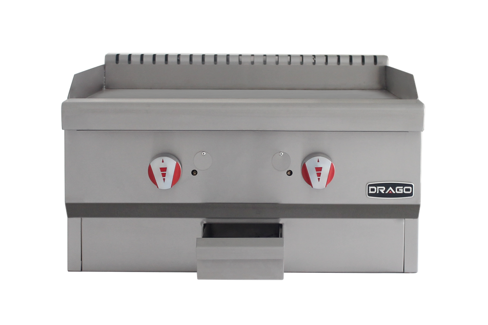 Plancha silver a gas Drago de 2 quemadores- PG-2 - Imagen 3