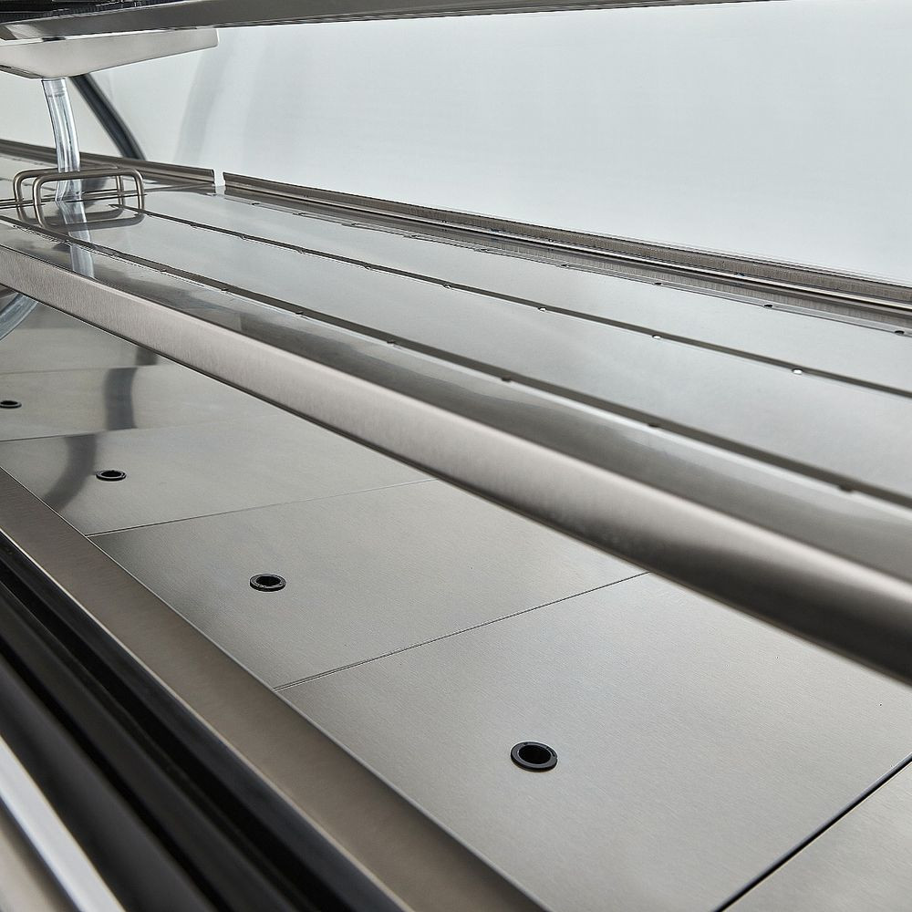 Vitrina Tramo Carnicero Torrey de Acero Inoxidable de 2.5m de largo- TEC250-AI - Imagen 4