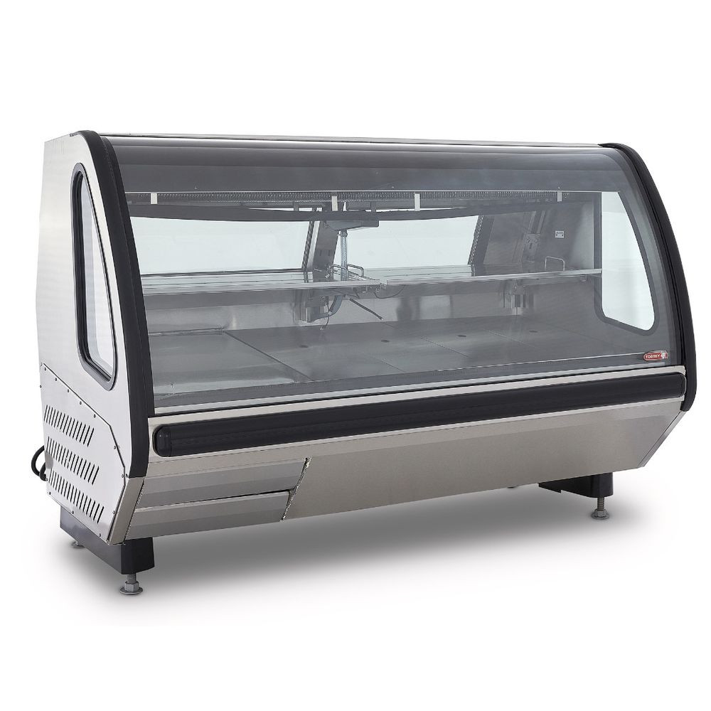 Vitrina Carnicera de Acero Inoxidable Torrey de 2m de largo - VCA200-AI