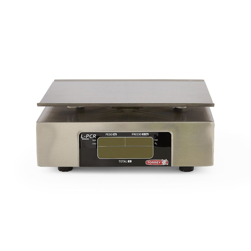 Báscula Precio Peso Total Compacta Torrey de Acero Inoxidable con capacidad de40Kg - 0LPCR40-N - Imagen 4
