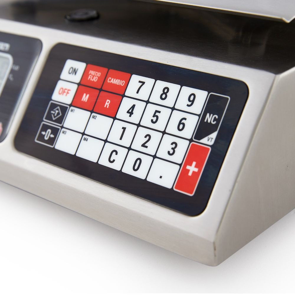 Báscula Precio Peso Total Compacta Torrey de Acero Inoxidable con capacidad de40Kg - 0LPCR40-N - Imagen 8