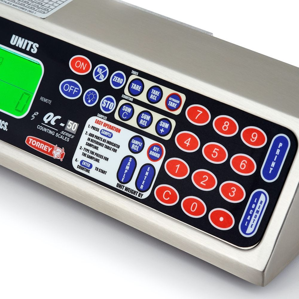 Báscula Contadora Torrey con capacidad de 50 kg- 0QC50 - Imagen 4