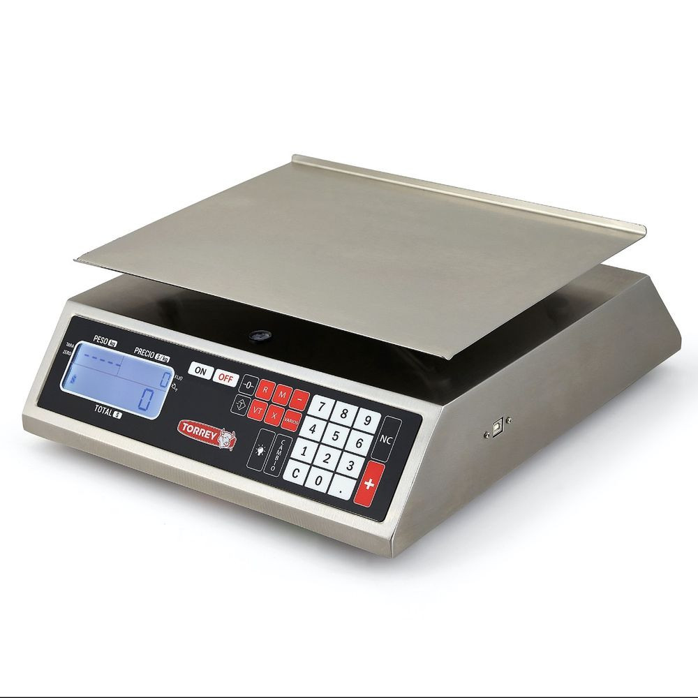 Báscula Torrey de Acero Inoxidable con Capacidad de 40Kg - 0MFQ40-N - Imagen 2