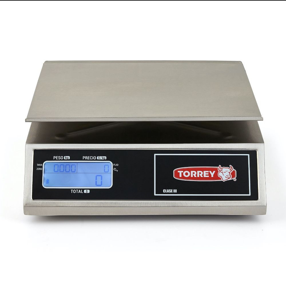 Báscula Torrey de Acero Inoxidable con Capacidad de 40Kg - 0MFQ40-N - Imagen 4
