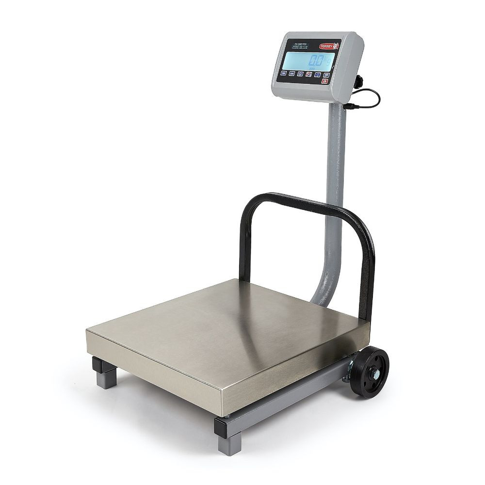 Báscula de Recibo Móvil Torrey con plato de Acero Inoxidable con capacidad de500kg- 0FS500-AI