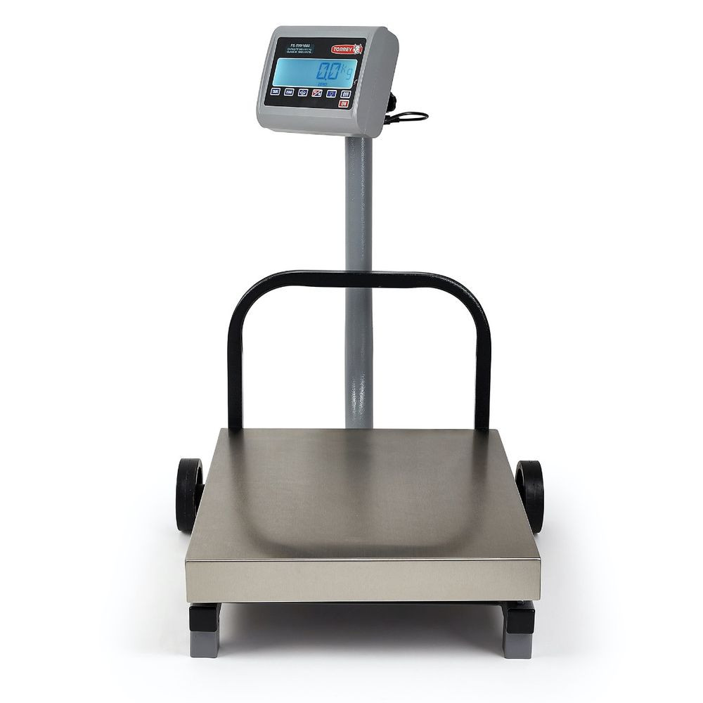 Báscula de Recibo Móvil Torrey con plato de Acero Inoxidable con capacidad de500kg- 0FS500-AI - Imagen 2
