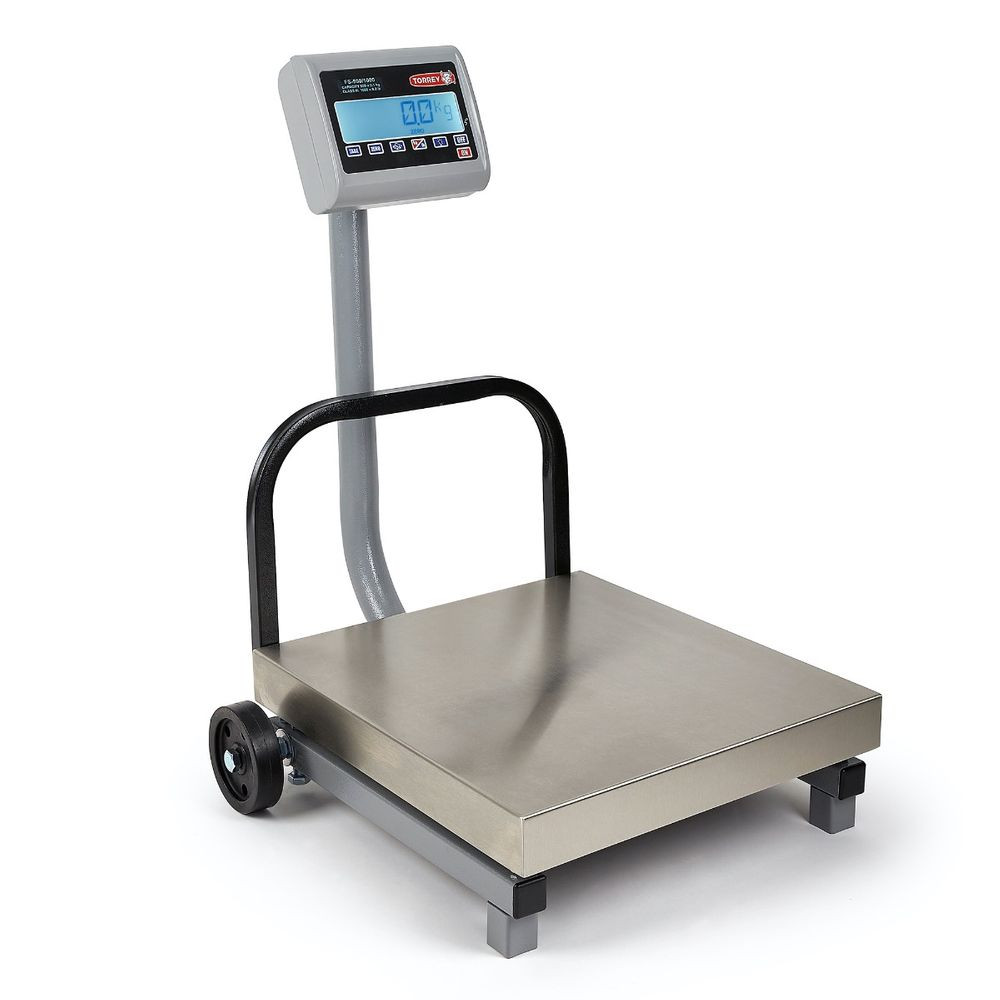 Báscula de Recibo Móvil Torrey con plato de Acero Inoxidable con capacidad de500kg- 0FS500-AI - Imagen 3