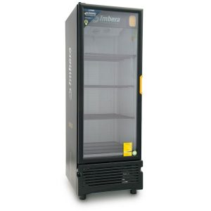 Refrigerador cervecero exhibidor Imbera de puerta de vidrio con capacidad 500
botellas y gabinete color negro- CCV-500