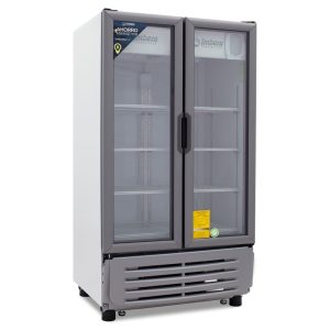 Refrigerador Exhibidor Imbera de 2 Puertas de Cristal con Capacidad de 19 pies y
Gabinete de Color Blanco - VR-19 2PC